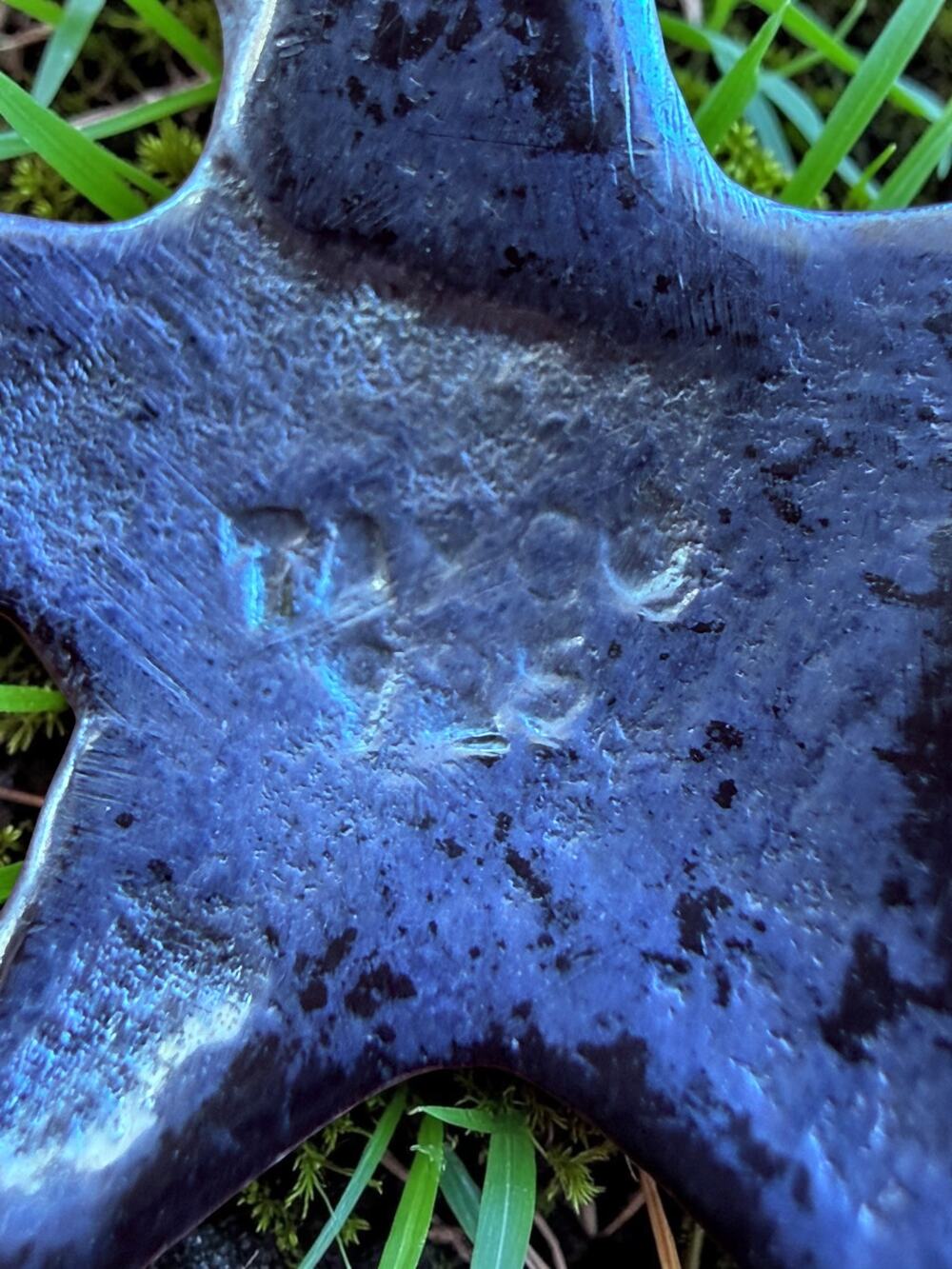 Vintage Silver Starfish Pendant Sculptural Ocean Motif - Picture 5 of 5